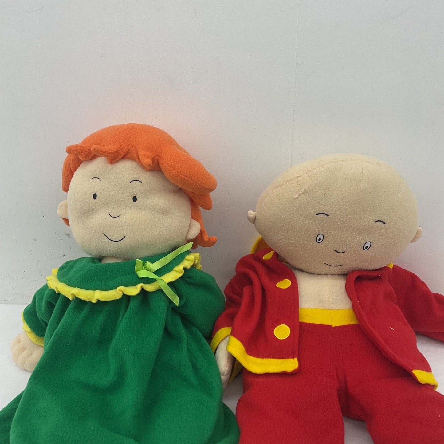 Preowned Multicolor Caillou & Rosie Little Girl Boy Stuffed Toys Plush Dolls LOT - Warehouse Toys