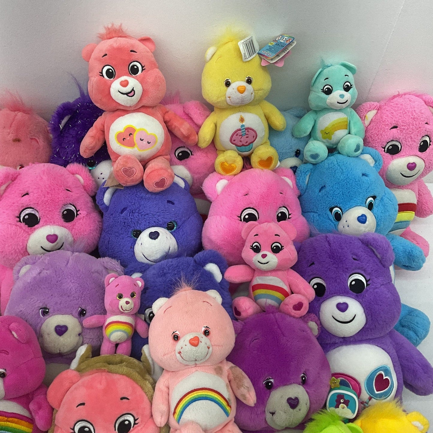 Preowned Multicolor Care Bears Stuffed Animals 14 lbs LOT Grumpy Funshine Mixed - Warehouse Toys