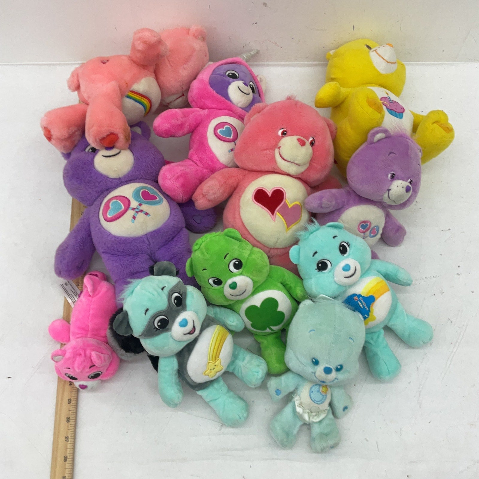 Preowned Multicolor Care Bears Stuffed Animals Mixed 5 lbs LOT Colorful - Warehouse Toys