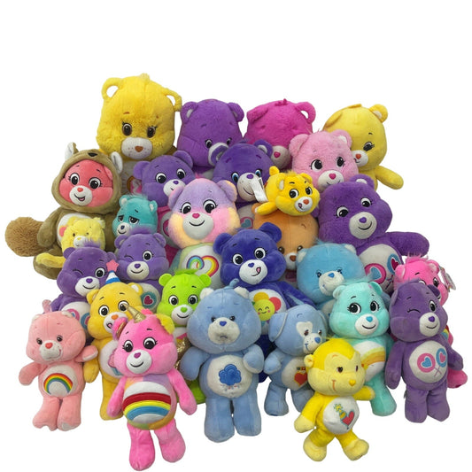 Preowned Multicolor Care Bears Stuffed Toys 13 lbs LOT Mixed Cousins Cheer Bear - Warehouse Toys