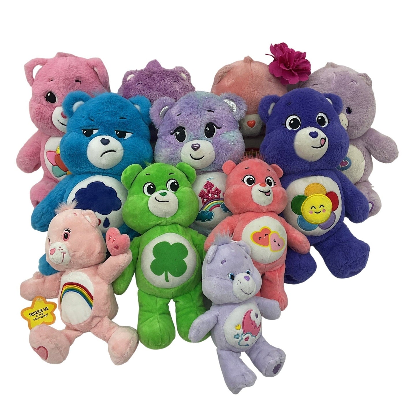 Preowned Multicolor Care Bears Stuffed Toys Mixed LOT 5 lbs Cheer Bear Grumpy - Warehouse Toys