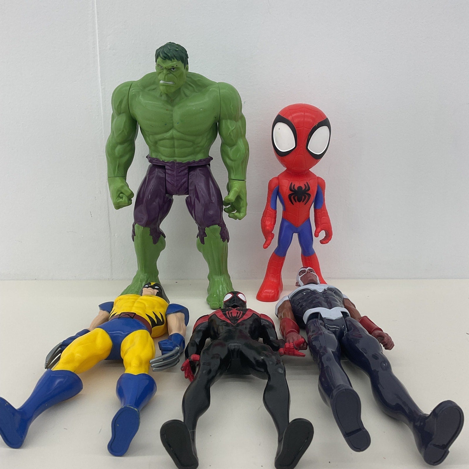 Preowned Multicolor Marvel Action Figure Collection Figures Loose LOT Spiderman - Warehouse Toys