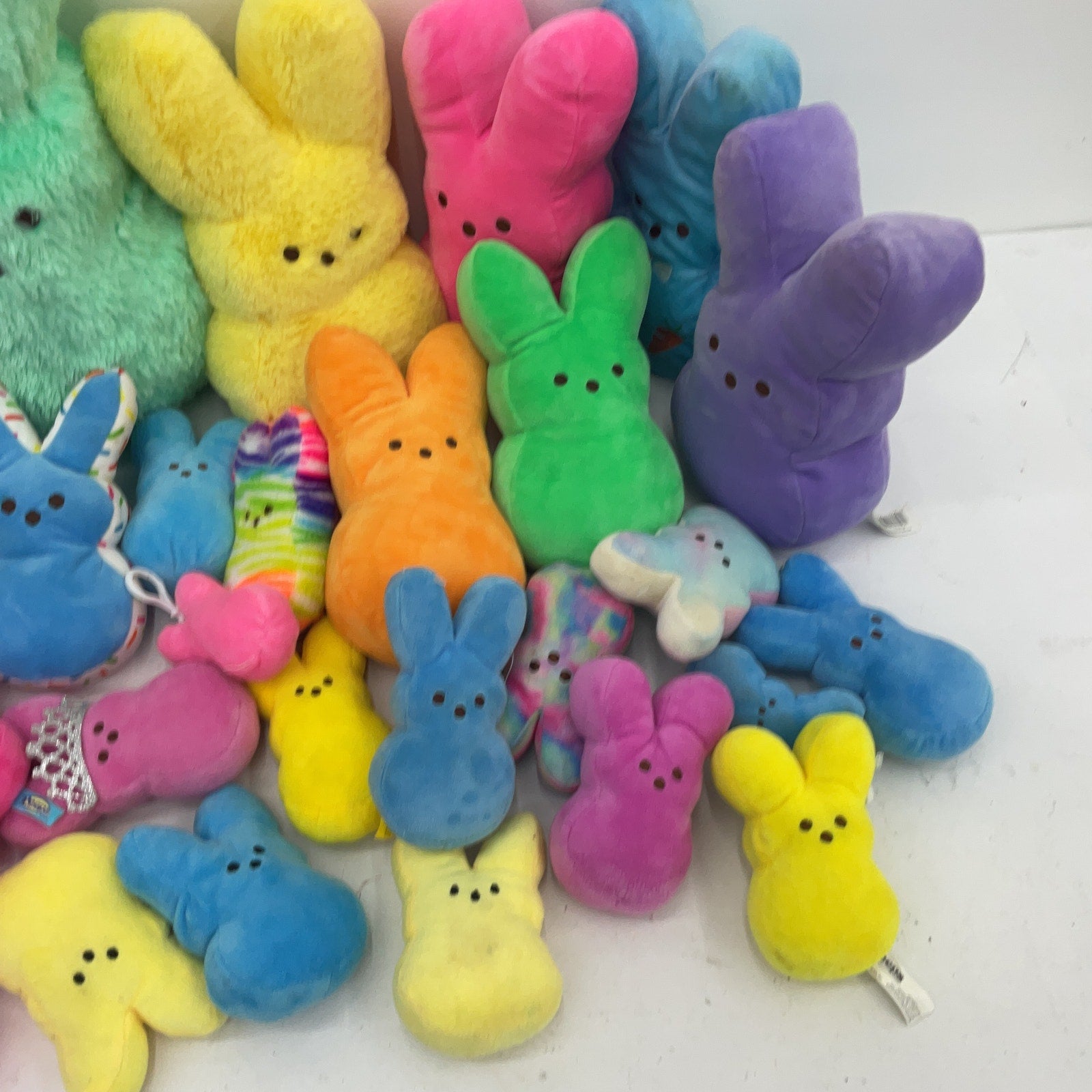 Preowned Multicolor Peeps Stuffed Animal Toys LOT 9 lbs Easter Mascot Bunny - Warehouse Toys