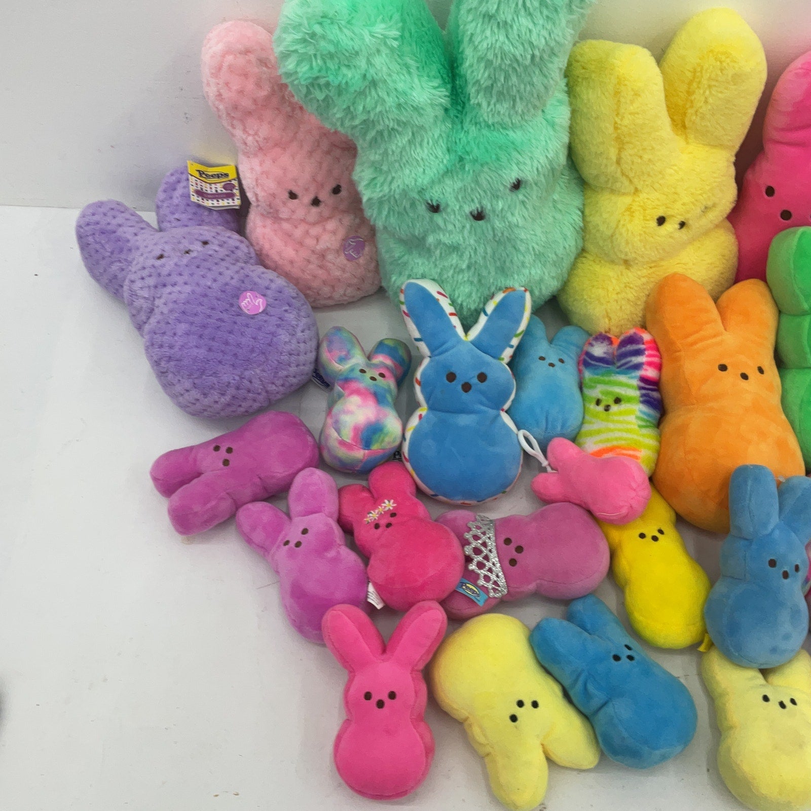 Preowned Multicolor Peeps Stuffed Animal Toys LOT 9 lbs Easter Mascot Bunny - Warehouse Toys