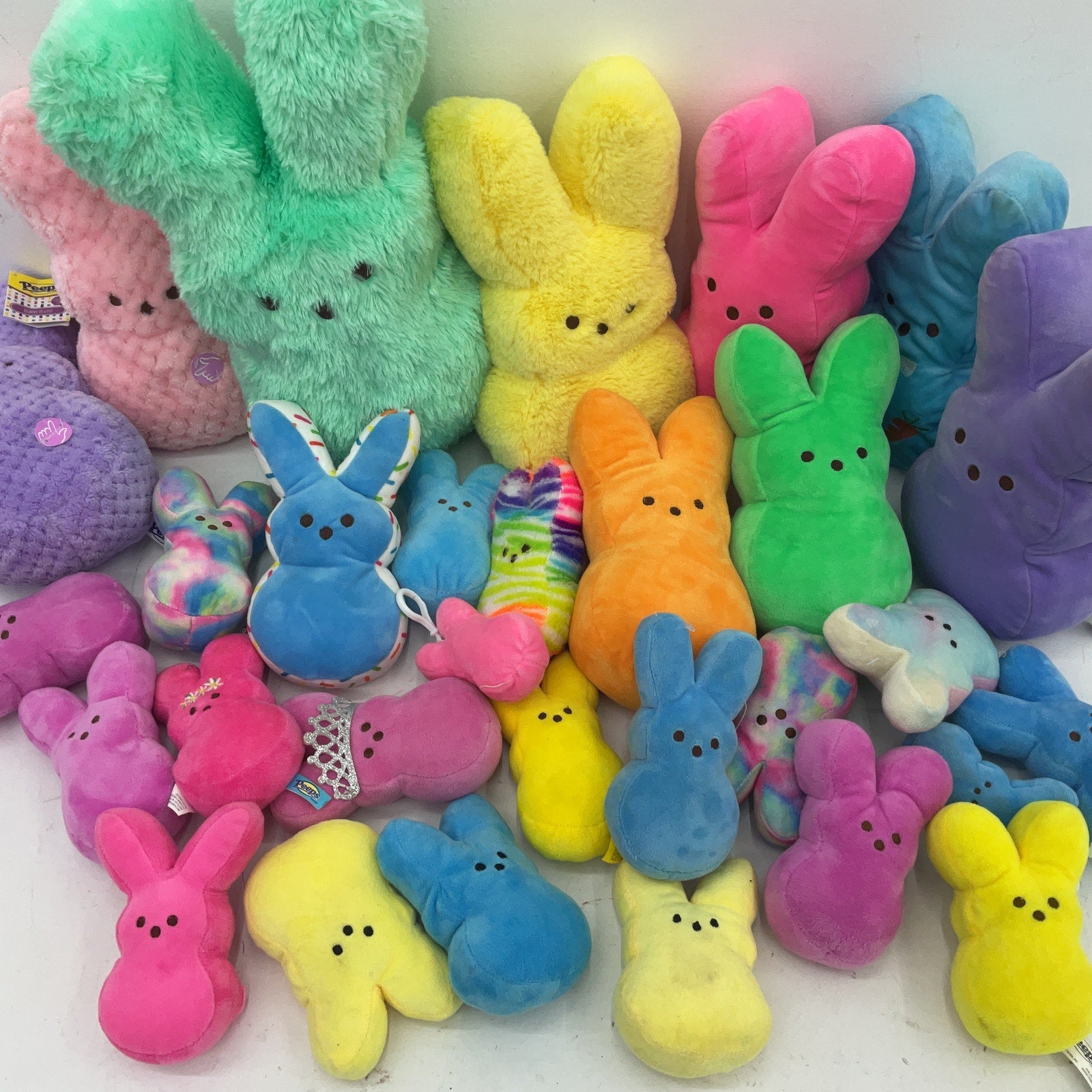 Preowned Multicolor Peeps Stuffed Animal Toys LOT 9 lbs Easter Mascot Bunny - Warehouse Toys