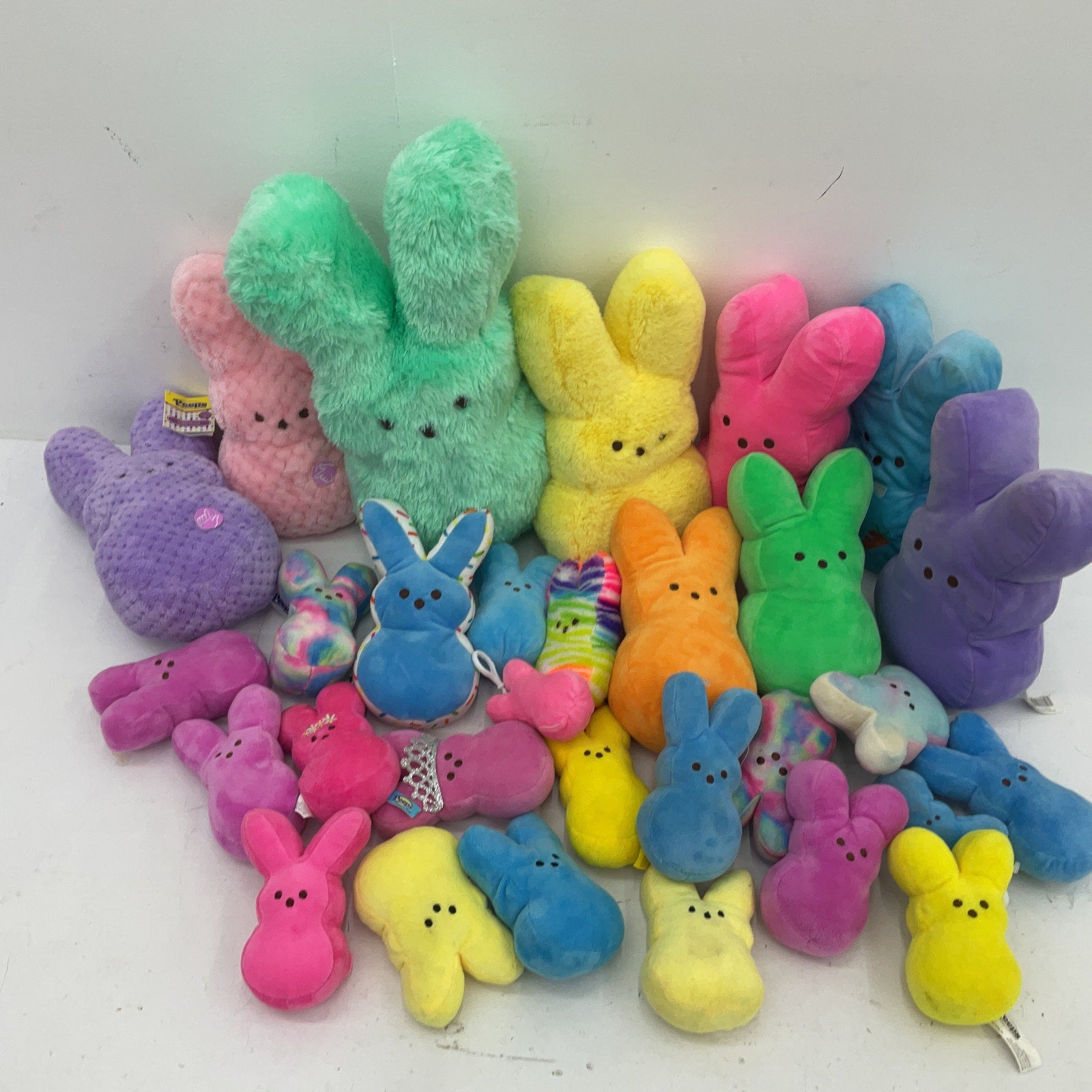 Preowned Multicolor Peeps Stuffed Animal Toys LOT 9 lbs Easter Mascot Bunny - Warehouse Toys