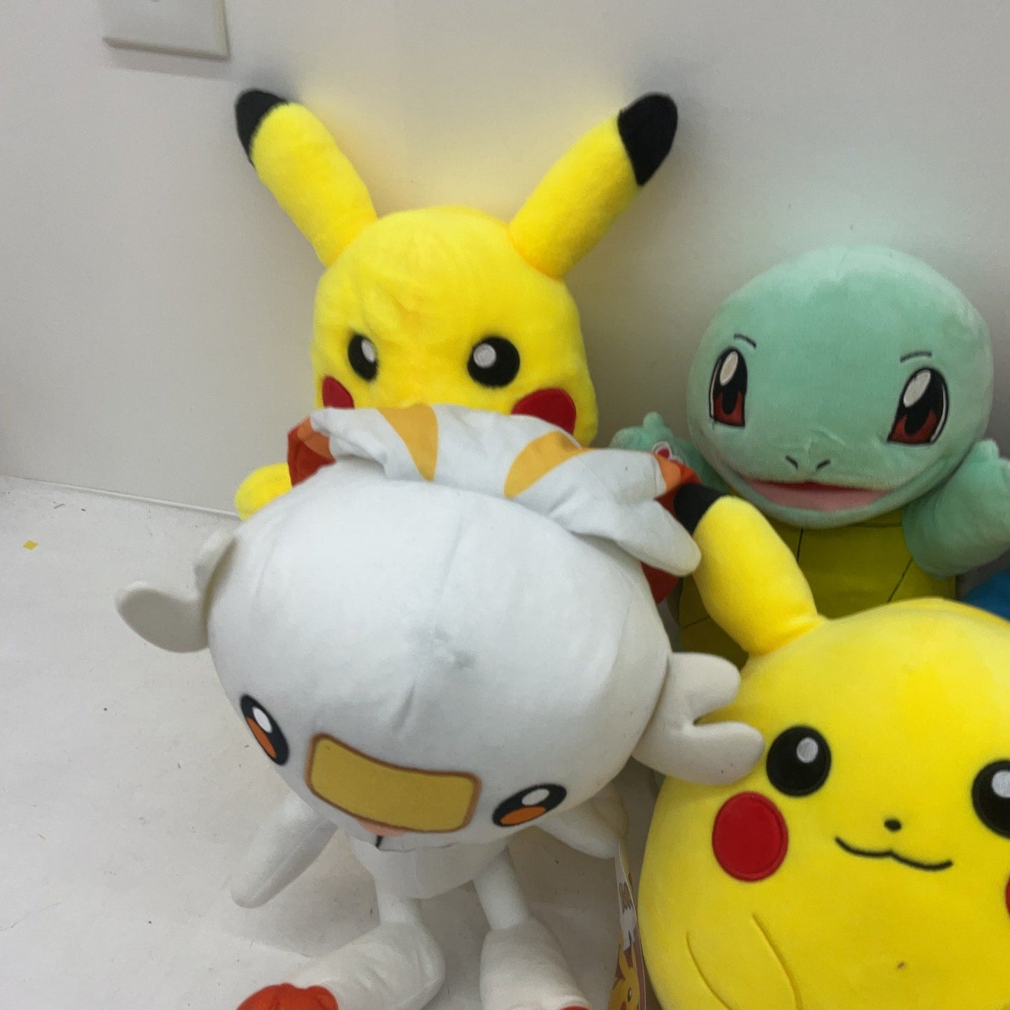 Preowned Multicolor Pokemon Stuffed Animals LOT Squirtle Pikachu Charmander - Warehouse Toys