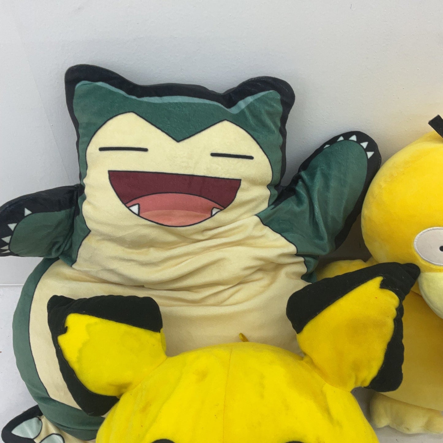 Preowned Multicolor Pokemon Stuffed Animals Pichu Snorlax Psyduck Characters - Warehouse Toys