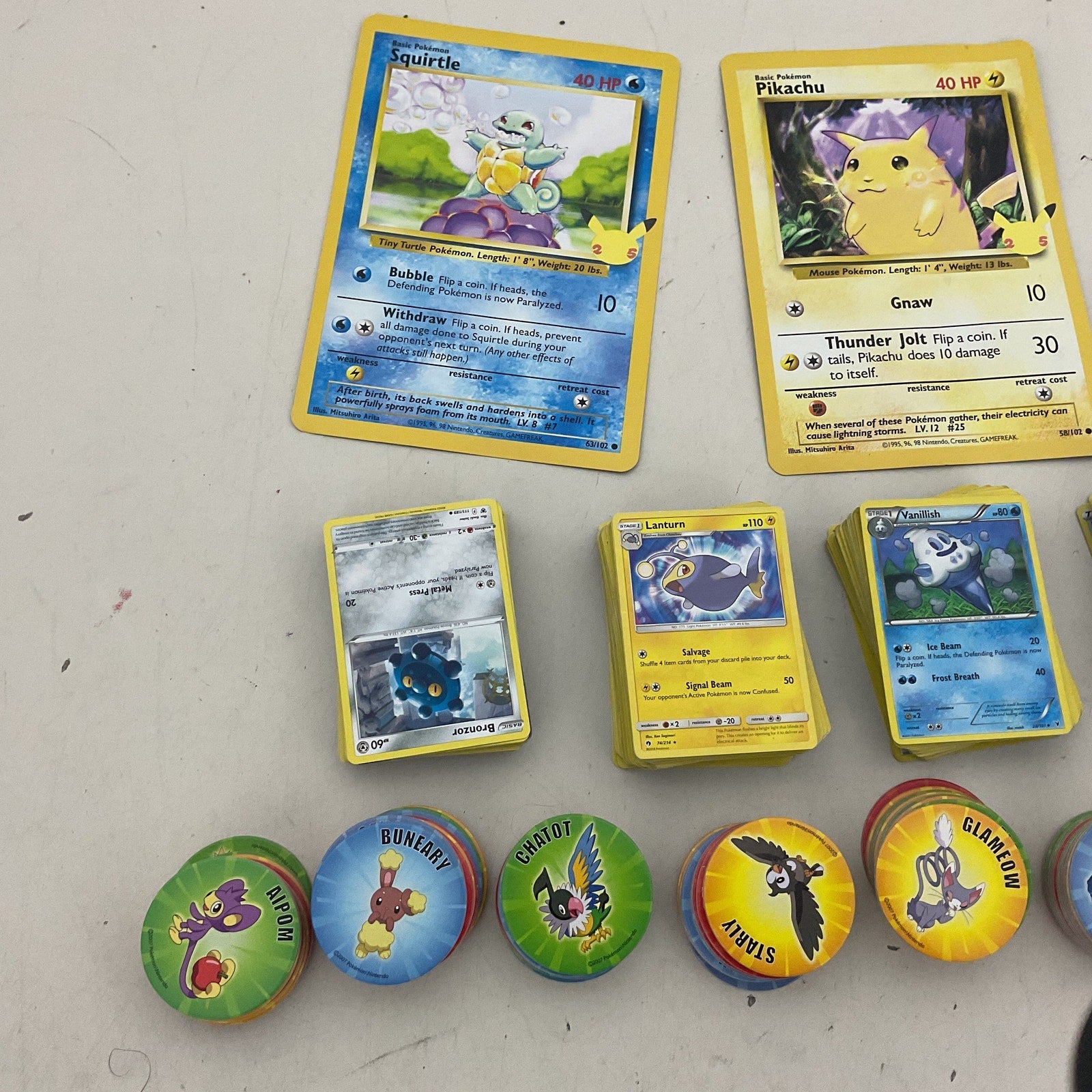 Preowned Multicolor Pokemon TCG Mixed Card Lot Pogs Tokens Mixed Random - Warehouse Toys