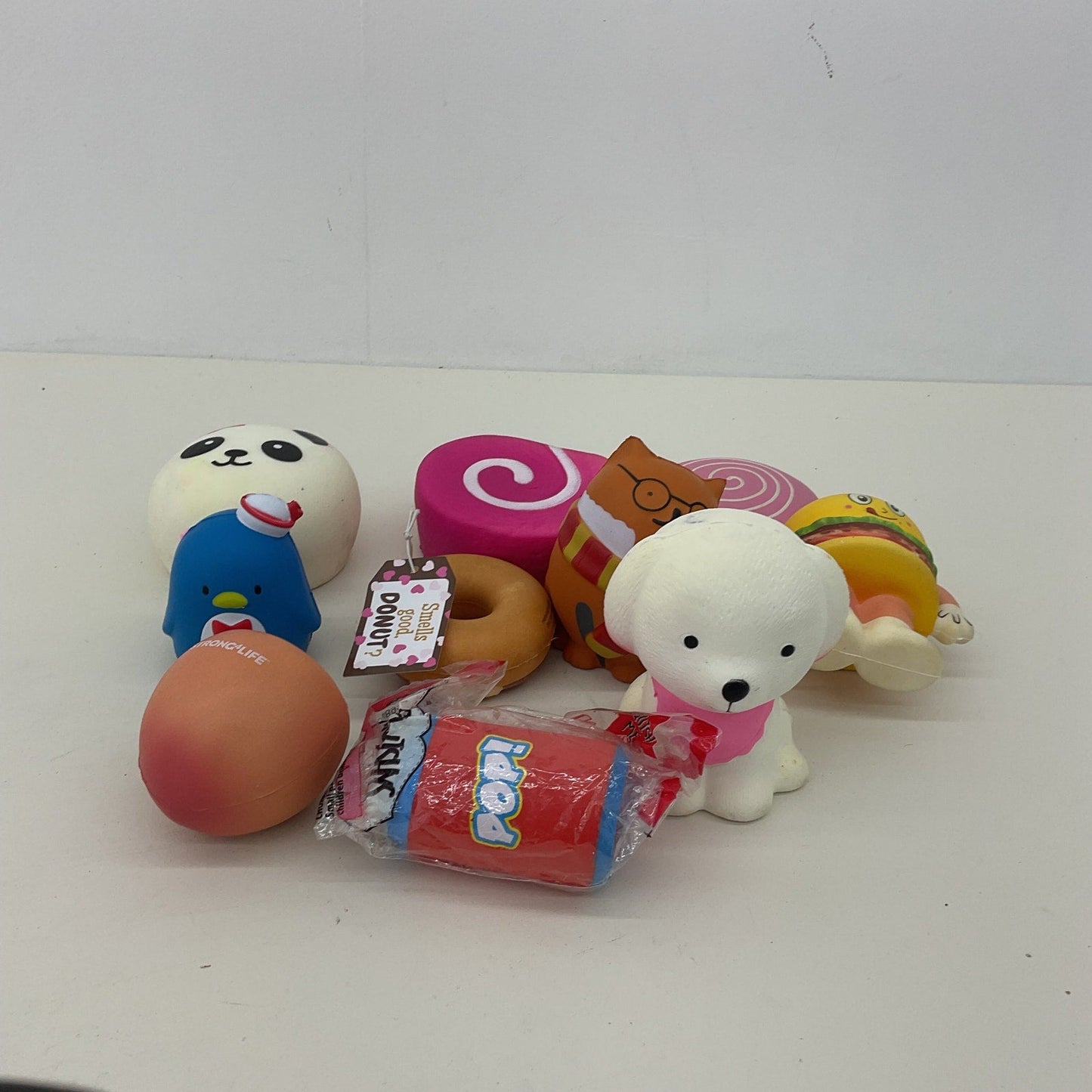 Preowned Multicolor Squeeze Stress Balls Foam Scented Food Animals Squishy - Warehouse Toys