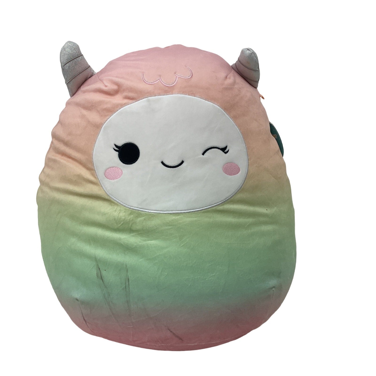 Preowned Multicolor Squishmallows Stuffed Animal Ombre Rainbow Yeti Large AS IS - Warehouse Toys