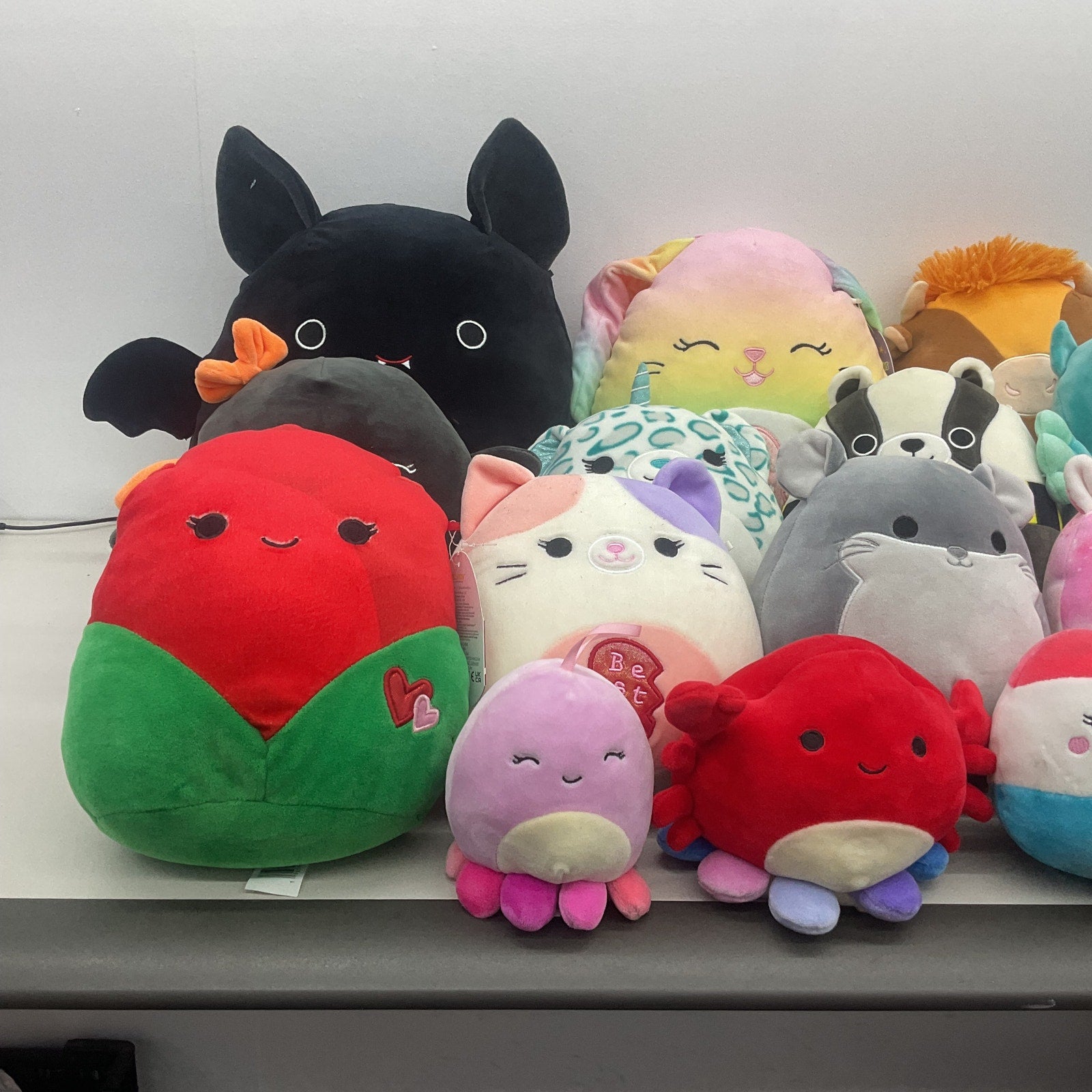 Preowned Multicolor Squishmallows Stuffed Animal Plush Toy Wholesale Lot - Warehouse Toys