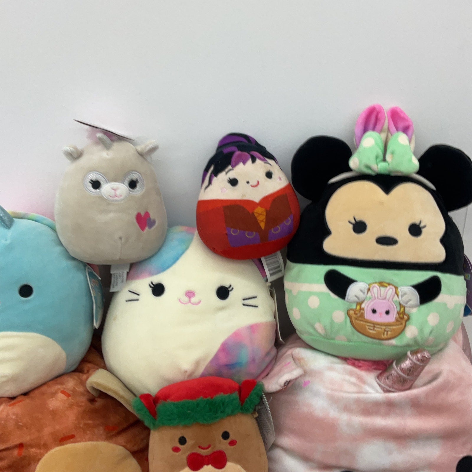 Preowned Multicolor Squishmallows Stuffed Animals 13 lbs LOT!!! Disney Fruit - Warehouse Toys