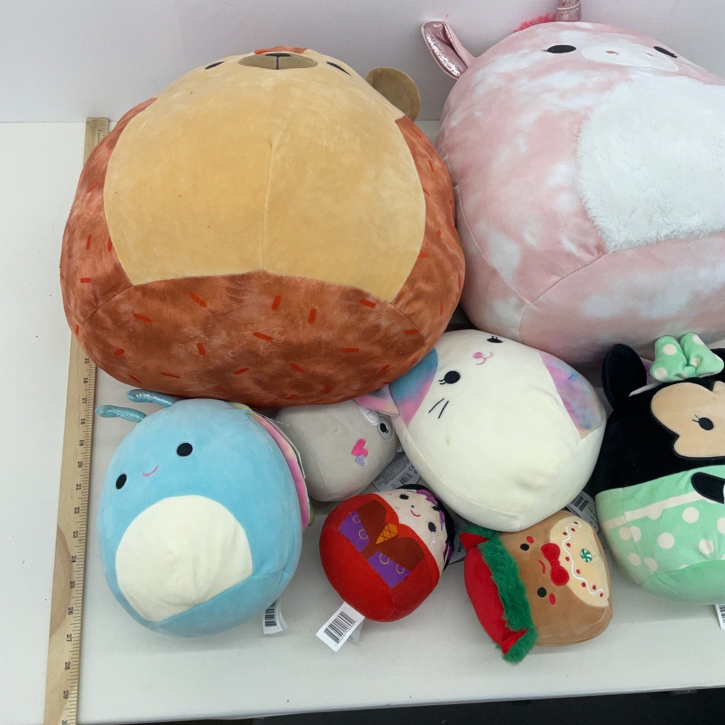 Preowned Multicolor Squishmallows Stuffed Animals 13 lbs LOT!!! Disney Fruit - Warehouse Toys