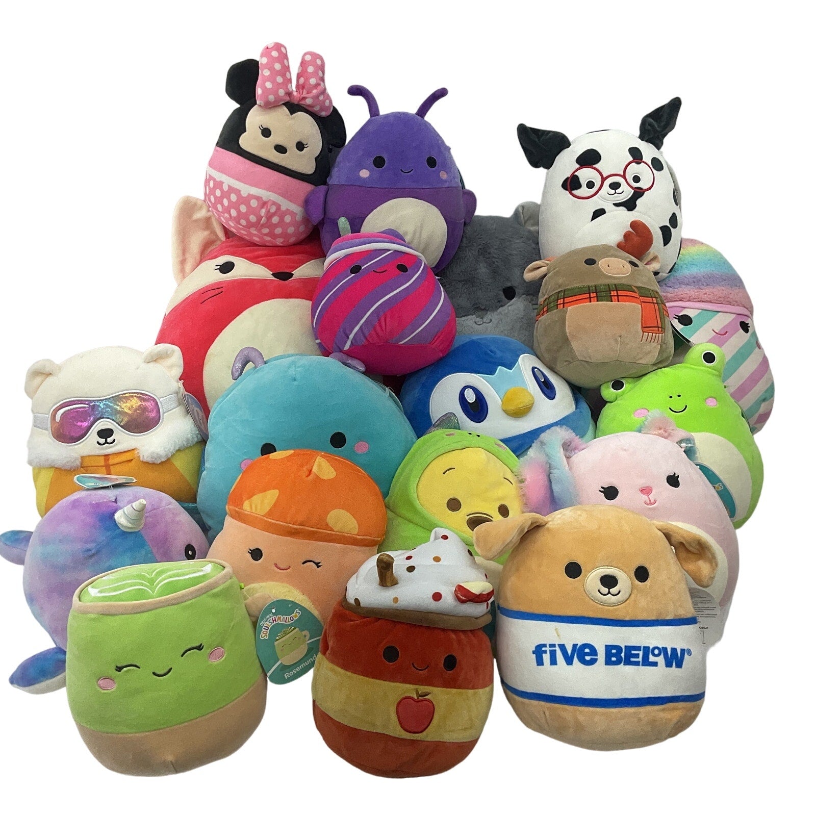 Preowned Multicolor Squishmallows Stuffed Toys LOT 13 lbs Disney Pokemon Matcha - Warehouse Toys