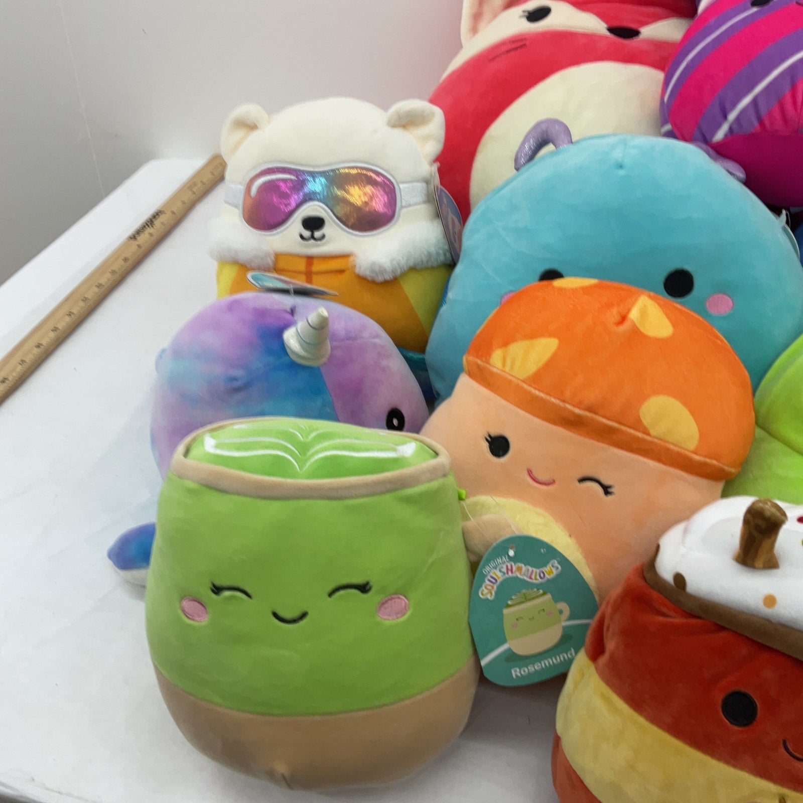 Preowned Multicolor Squishmallows Stuffed Toys LOT 13 lbs Disney Pokemon Matcha - Warehouse Toys