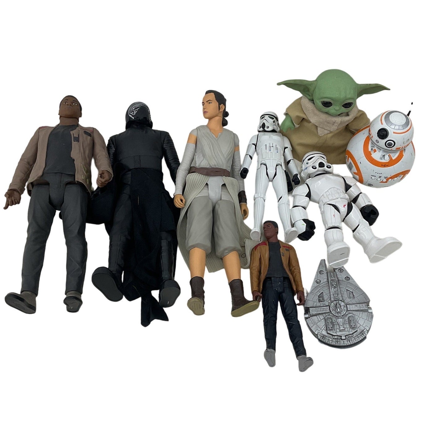 Preowned Multicolor Star Wars Plastic Action Figure + Plush Toy Wholesale Lot - Warehouse Toys