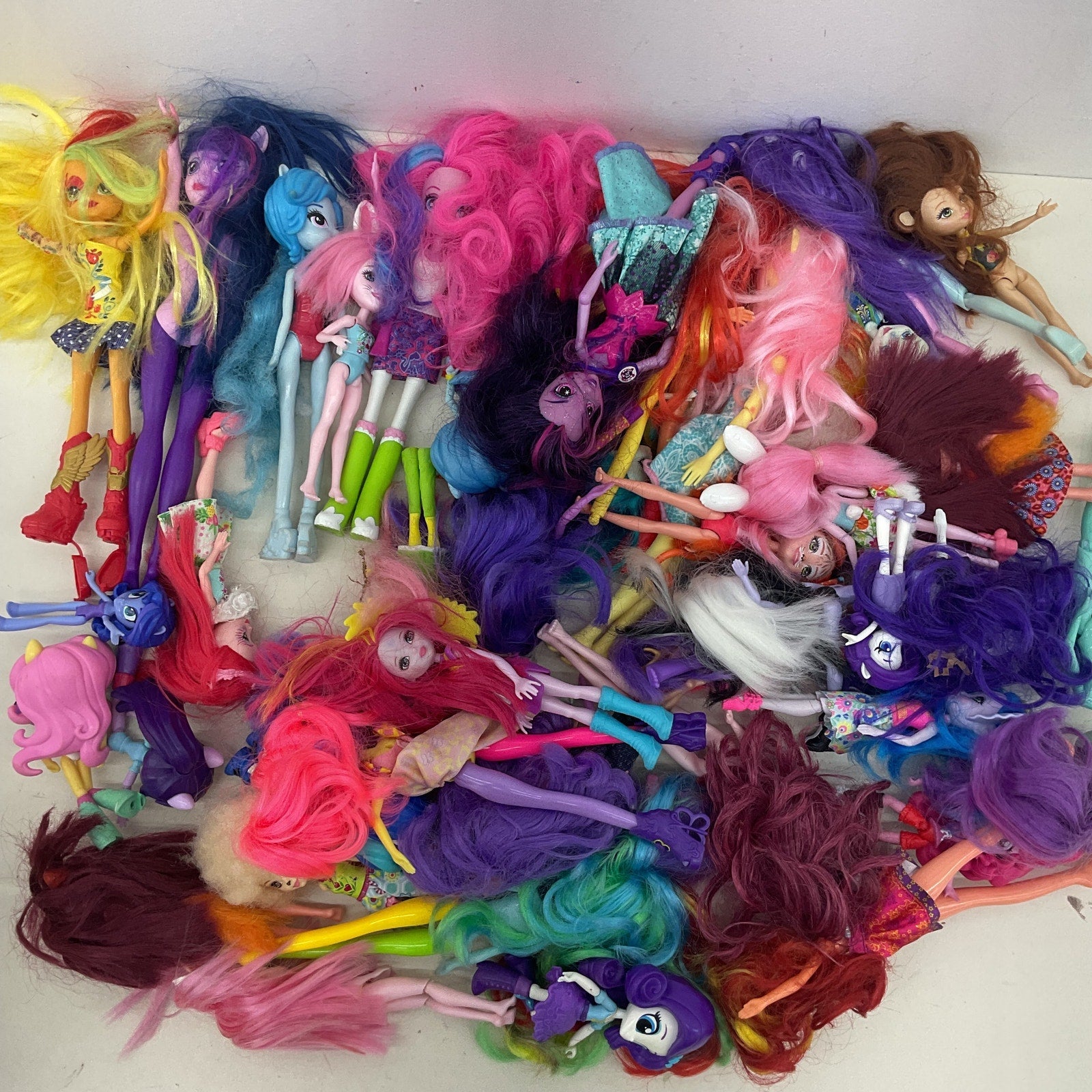 Preowned My Little Pony Equestria Girls & Others Fashion Play Dolls Toys LOT 5lb - Warehouse Toys