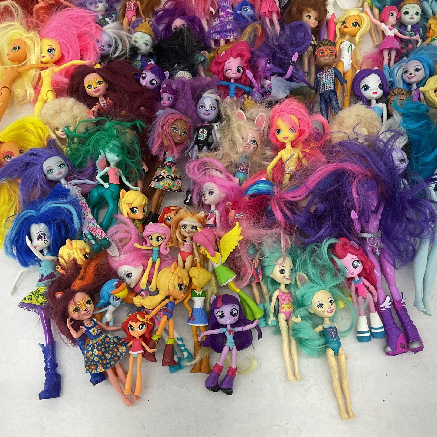 Preowned My Little Pony Equestria Girls & Others Fashion Play Dolls Toys LOT 7lb - Warehouse Toys