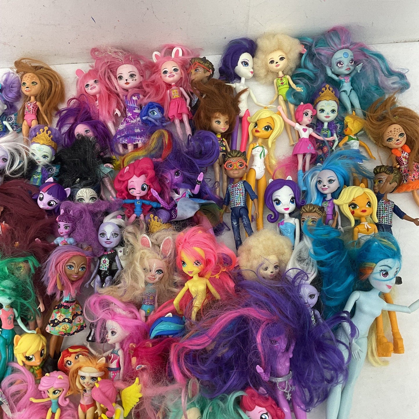 Preowned My Little Pony Equestria Girls & Others Fashion Play Dolls Toys LOT 7lb - Warehouse Toys