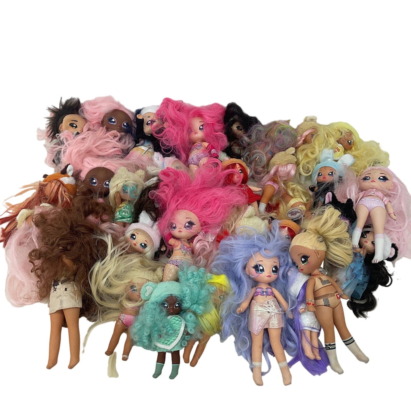 Preowned Na! Na! Na! Surprise & Others Fashion Dolls Toys Figures LOT 15 lbs - Warehouse Toys