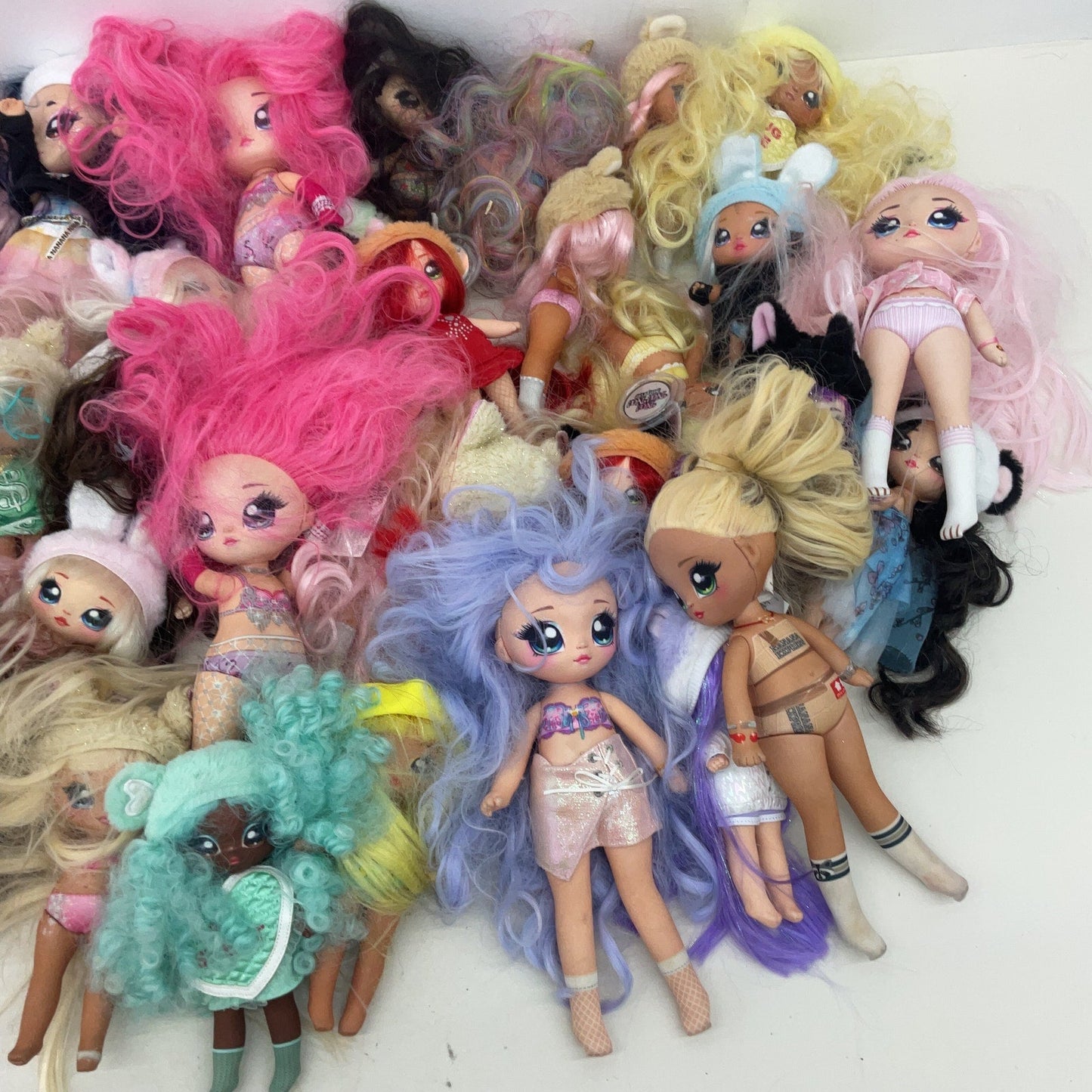 Preowned Na! Na! Na! Surprise & Others Fashion Dolls Toys Figures LOT 15 lbs - Warehouse Toys