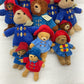 Preowned Paddington Bear Plush Dolls 5 lbs LOT Teddy in Rain Coat Storybook - Warehouse Toys