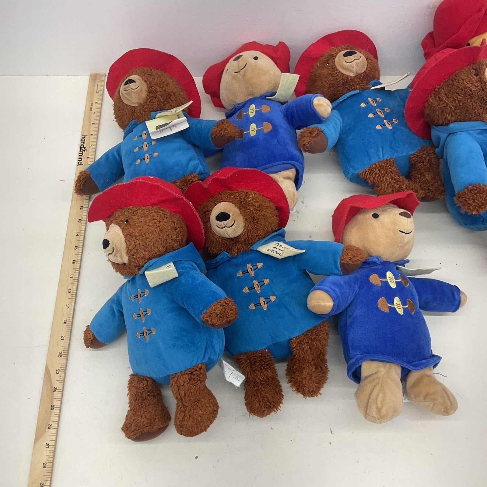 Preowned Paddington Bear Stuffed Toys Plush Dolls LOT 5 lbs Teddy in Rain Coat - Warehouse Toys