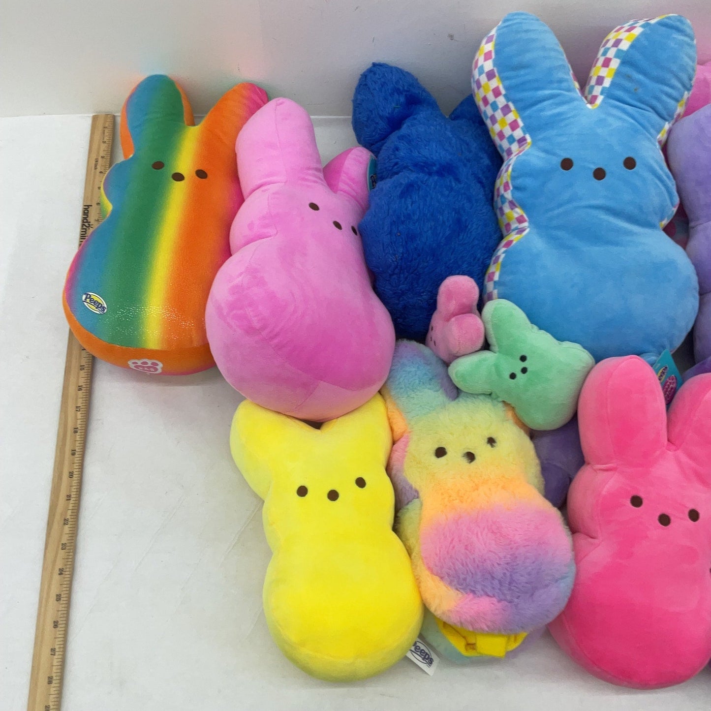 Preowned Peeps Multicolor Stuffed Animal Toys LOT 13 lbs Easter Mascots Bunny - Warehouse Toys