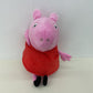 Preowned Peppa Pig Pink Red Dress Plush Doll Stuffed Animal Toy - Warehouse Toys