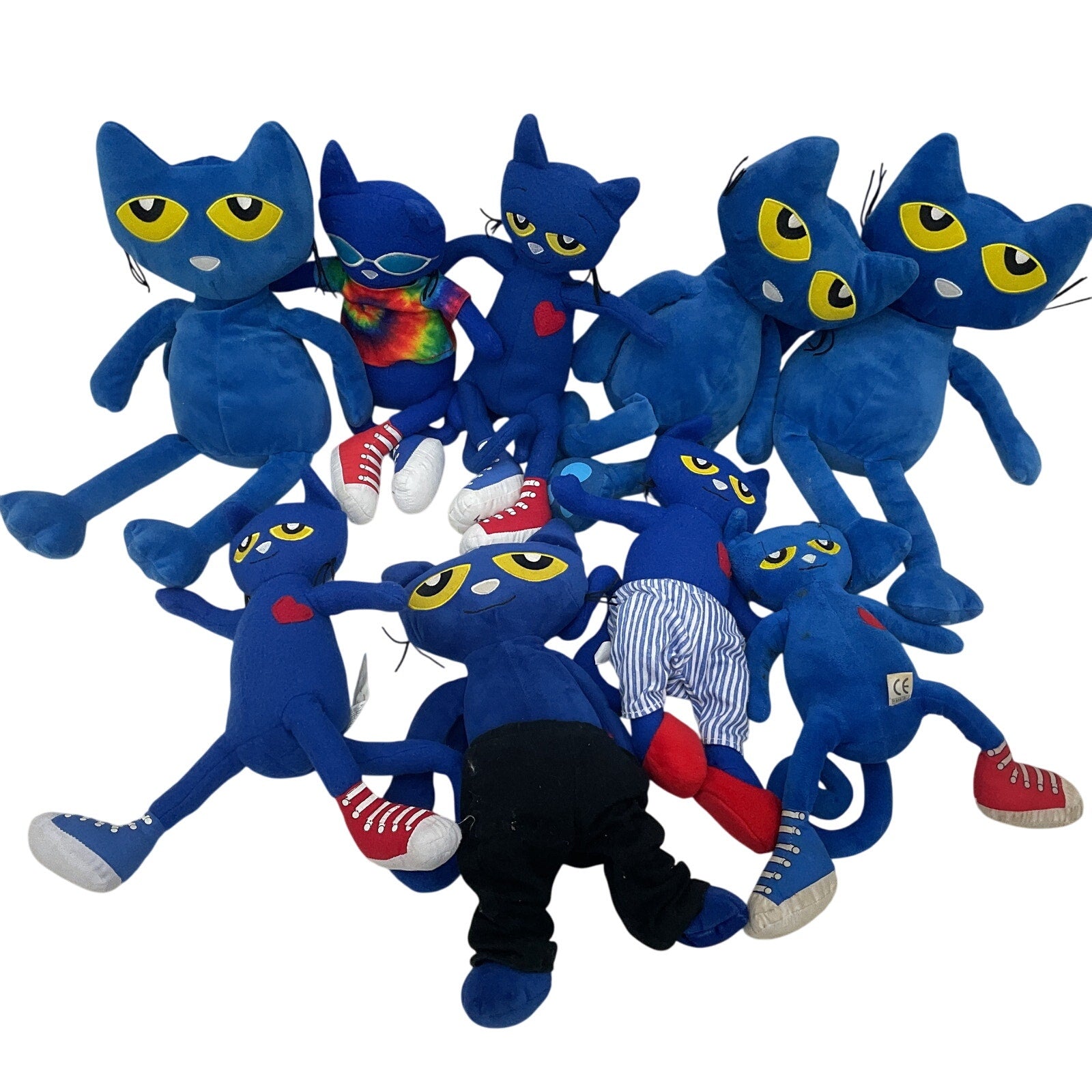 Preowned Plush Dolls LOT Pete the Cat Storybook Character Mixed Designs Sizes - Warehouse Toys