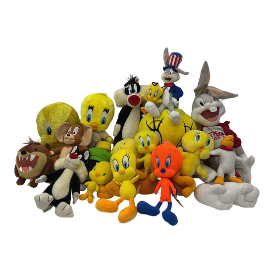 Preowned Plush Dolls Mixed LOT 13 lbs Looney Tunes Character Stuffed Animals - Warehouse Toys