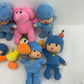 Preowned Pocoyo Plush Dolls Character Stuffed Animals LOT Duck Elephant 3 lbs - Warehouse Toys