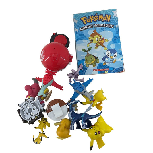 Preowned Pokemon Character Toy Figure Cake Topper Poke Balls Happy Meal LOT - Warehouse Toys