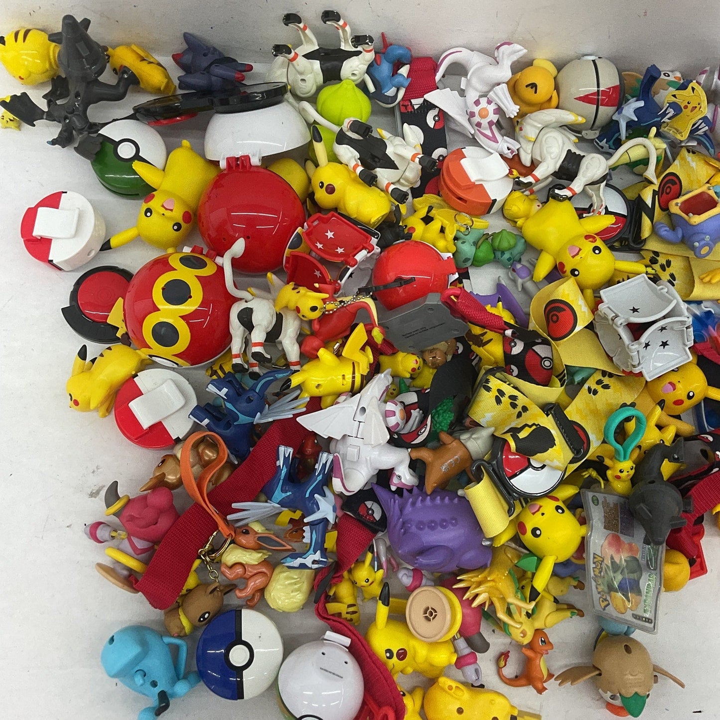 Preowned Pokemon Character Toy Figures Cake Toppers Pokeballs Toys LOT 10 lbs - Warehouse Toys