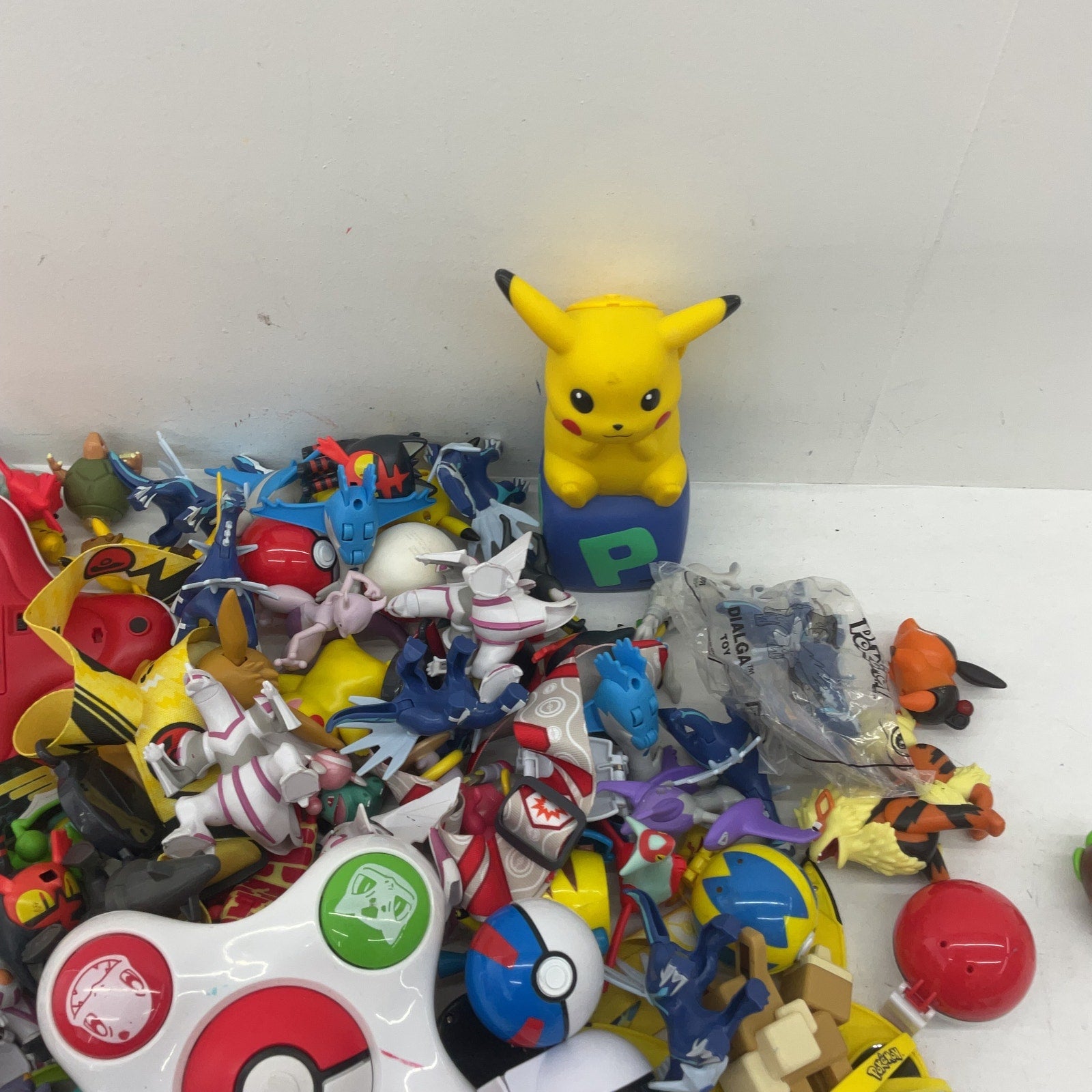 Preowned Pokemon Character Toy Figures Cake Toppers Pokeballs Toys LOT 12 lbs - Warehouse Toys