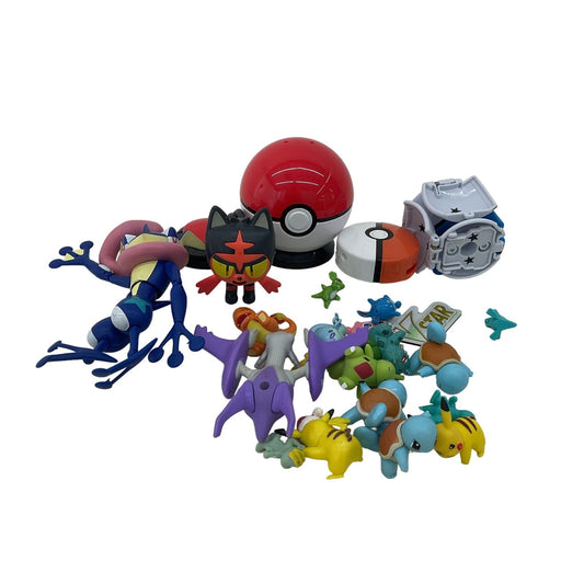 Preowned Pokemon Character Toy Figures Poke Balls Toys Accessories LOT - Warehouse Toys