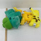 Preowned Pokemon Plush LOT Bulbasaur Jolteon Pikachu Stuffed Animals Toys - Warehouse Toys