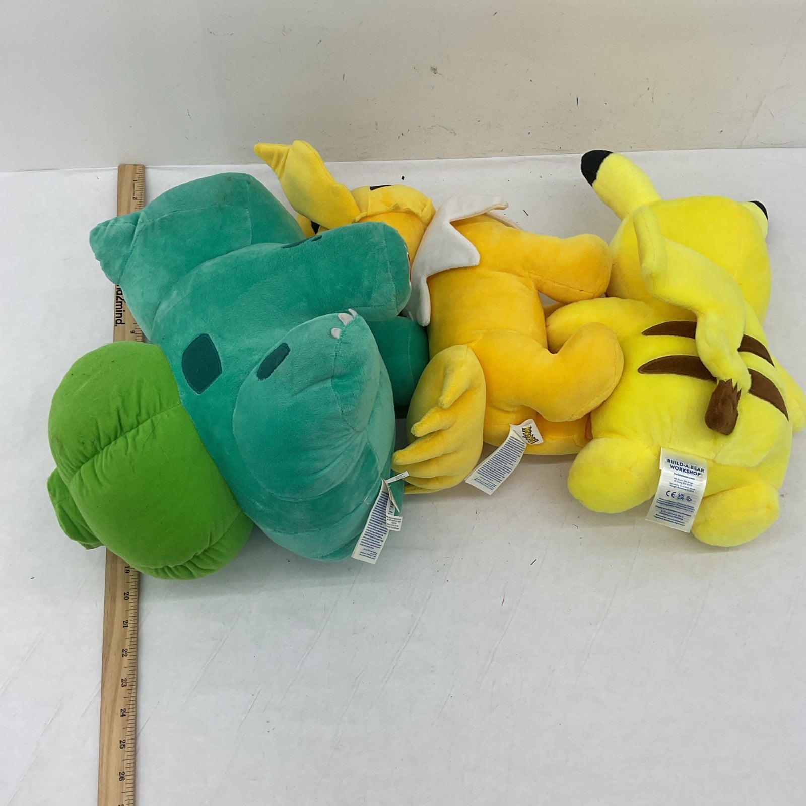 Preowned Pokemon Plush LOT Bulbasaur Jolteon Pikachu Stuffed Animals Toys - Warehouse Toys