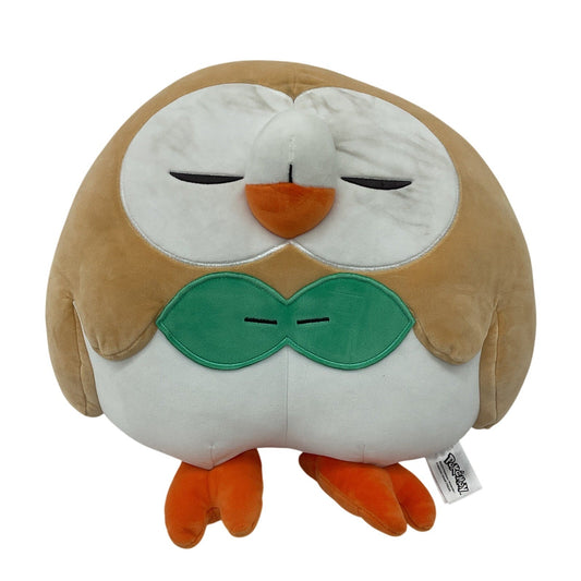 Preowned Pokemon Sleeping Rowlet Large Soft Cuddly Plush SOLD AS IS - Warehouse Toys