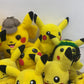 Preowned Pokemon Yellow Plush LOT PIKACHU Detective Holiday Mixed Expressions - Warehouse Toys