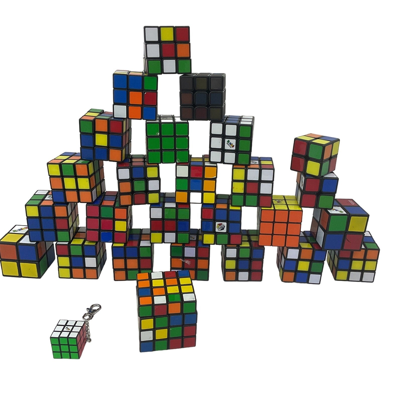 Preowned Rubik's Cube & Others Brain Teasers Puzzles Puzzle Twist Cubes LOT 6lb - Warehouse Toys