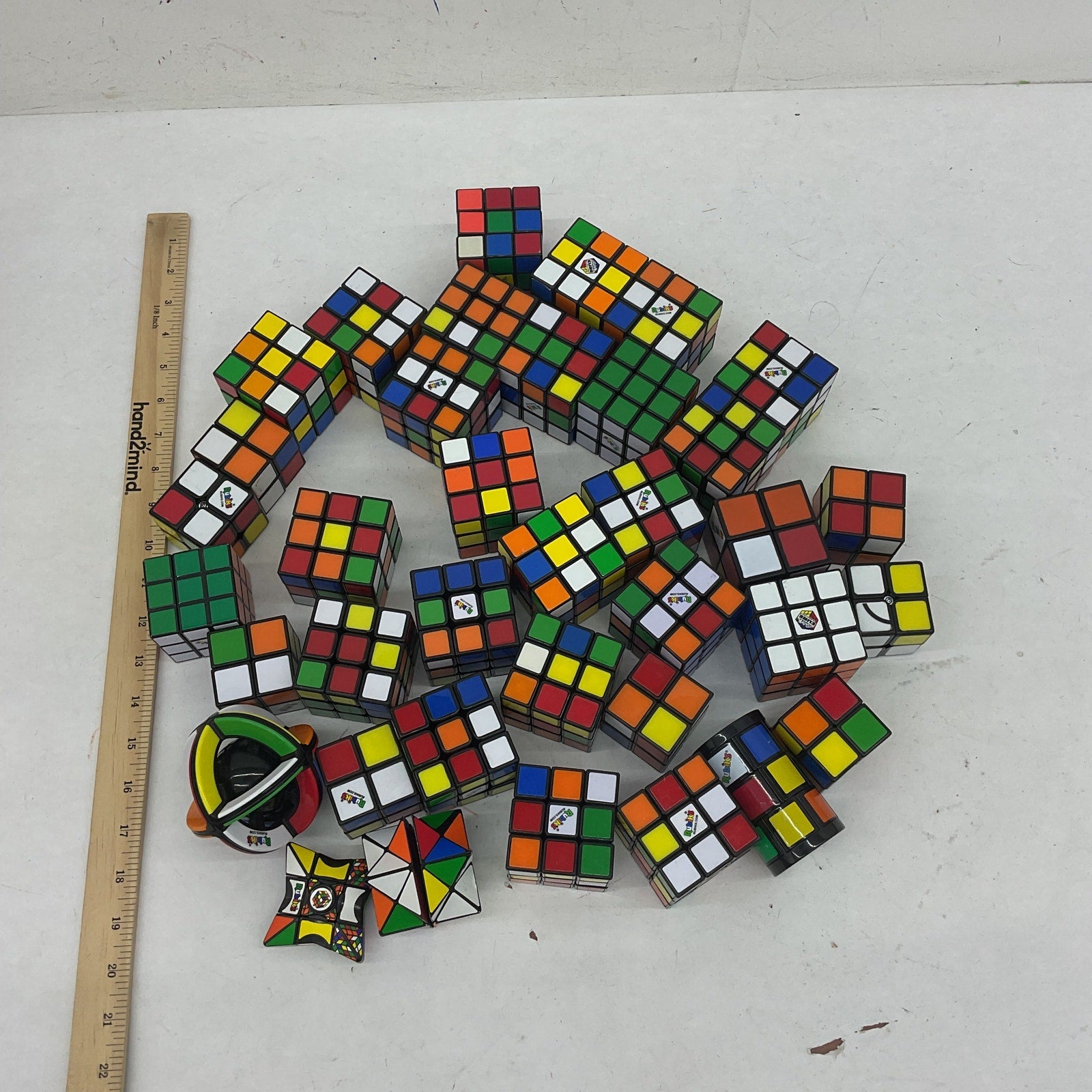 Preowned Rubik's Cube & Others Brain Teasers Puzzles Puzzle Twist Cubes LOT 7lbs - Warehouse Toys