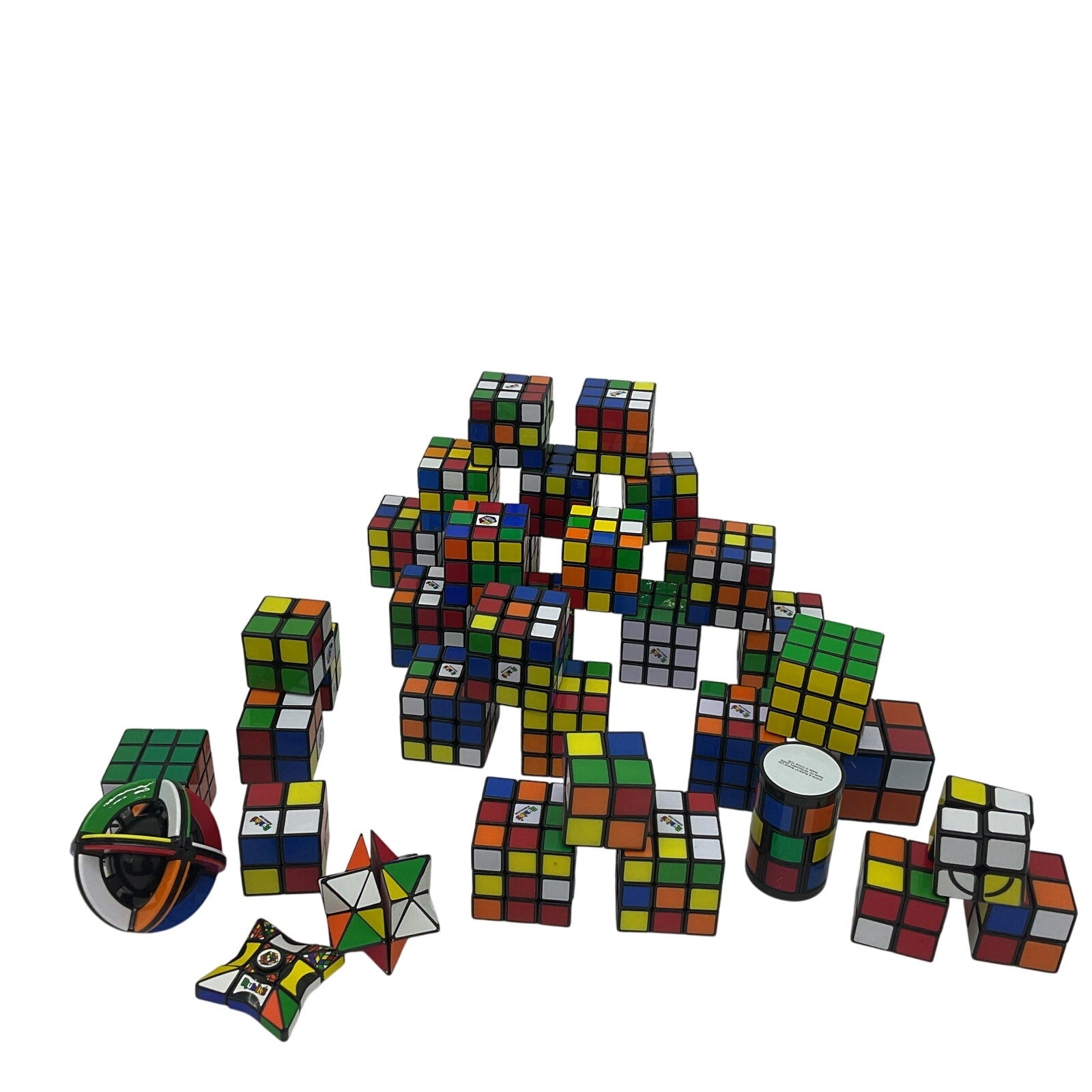 Preowned Rubik's Cube & Others Brain Teasers Puzzles Puzzle Twist Cubes LOT 7lbs - Warehouse Toys