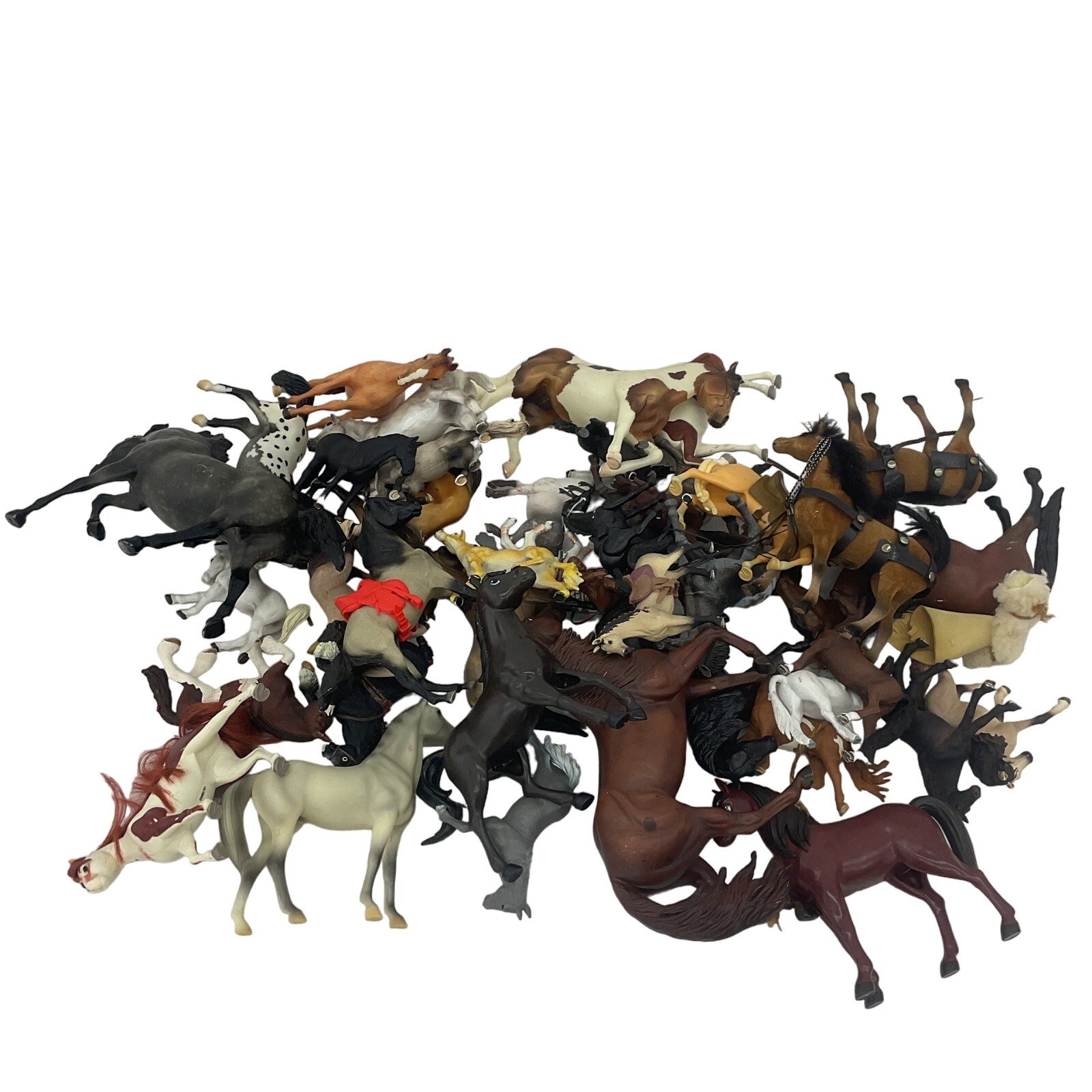 Preowned Schleich & Other Brands Horse Pony Figures Toys Figurines LOT 13 lbs - Warehouse Toys