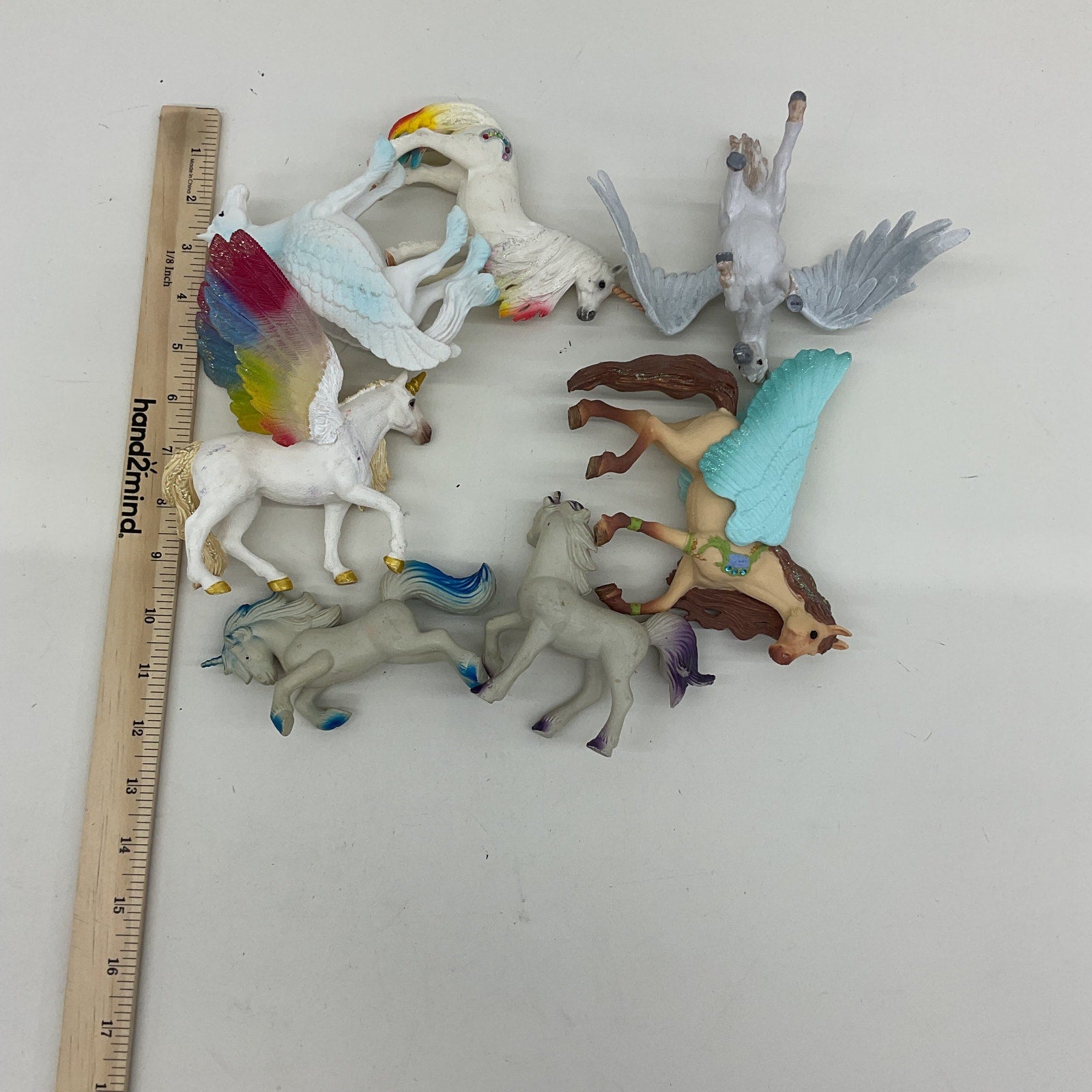 Preowned Schleich & Others Fantasy Unicorn Pegasus Winged Horse Figures Mixed - Warehouse Toys