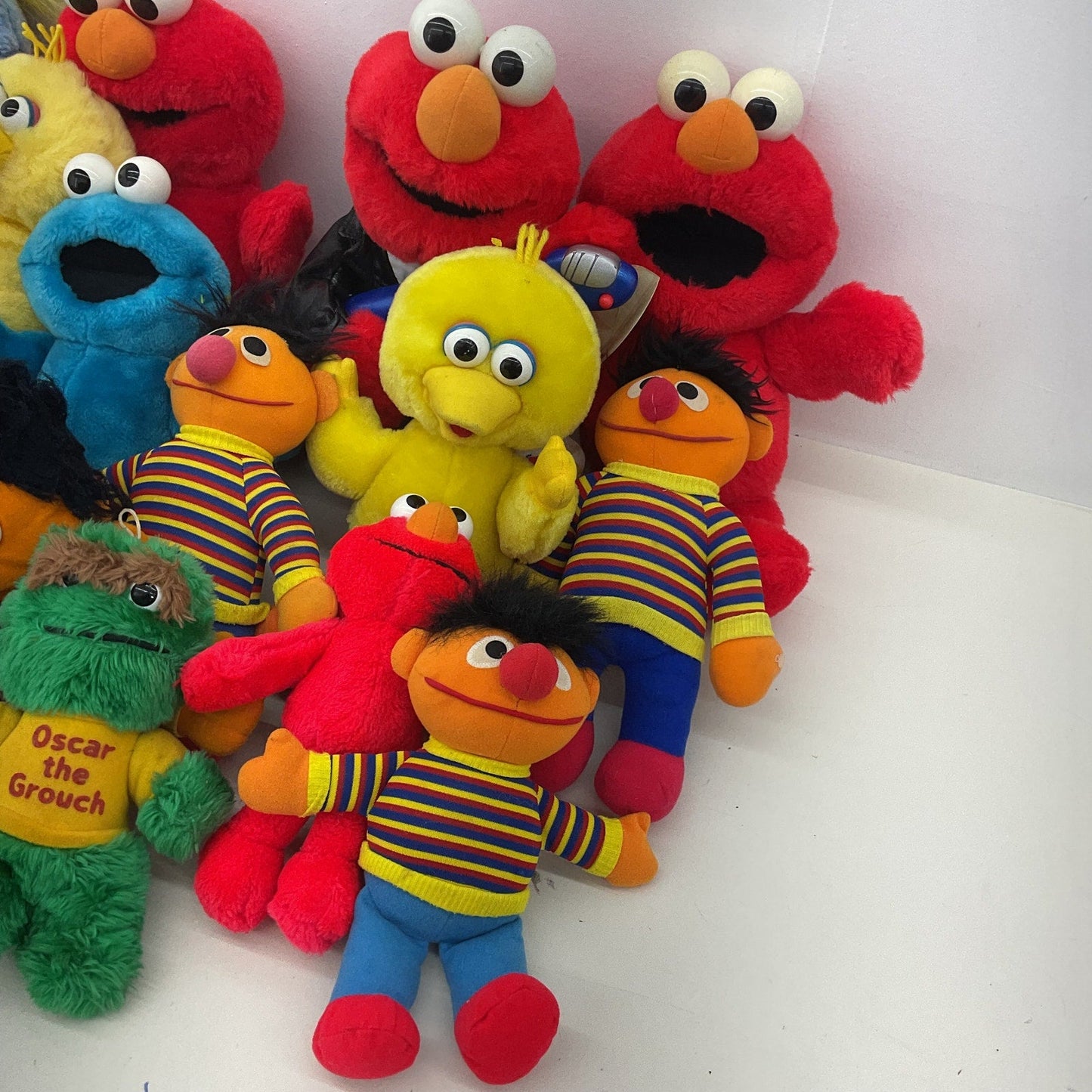 Preowned Sesame Street Plush Toys Stuffed Animals LOT 12 lbs Elmo Ernie Zoe - Warehouse Toys