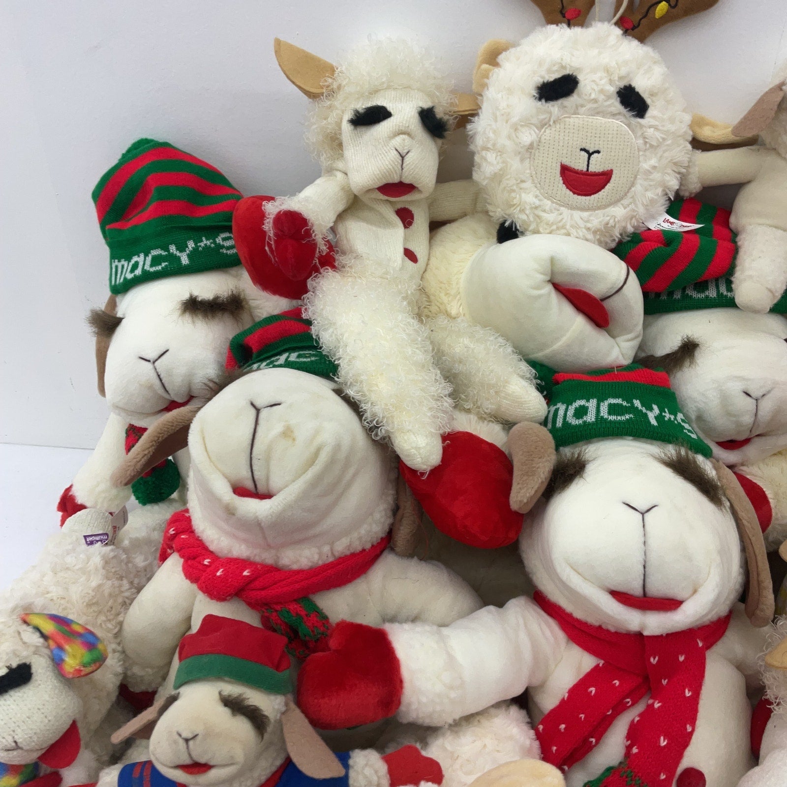 Preowned Shari Lewis' Lamb Chop Stuffed Animals Plush Dolls LOT 13 lbs Mixed - Warehouse Toys