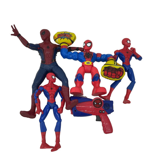 Preowned Spiderman Action Figure Collection Mixed Loose LOT - Warehouse Toys