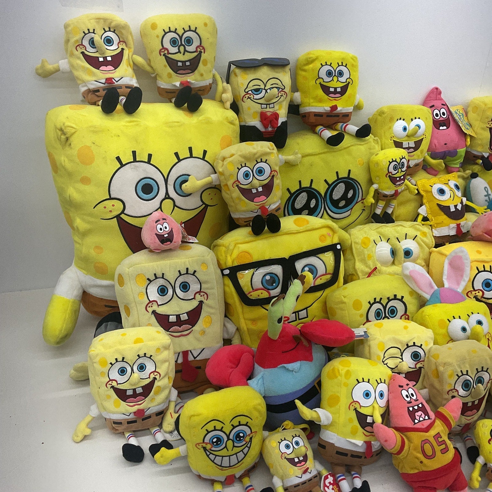 Preowned Spongebob Squarepants Patrick Star Plush Stuffed Toy LOT 13 lbs!!! - Warehouse Toys